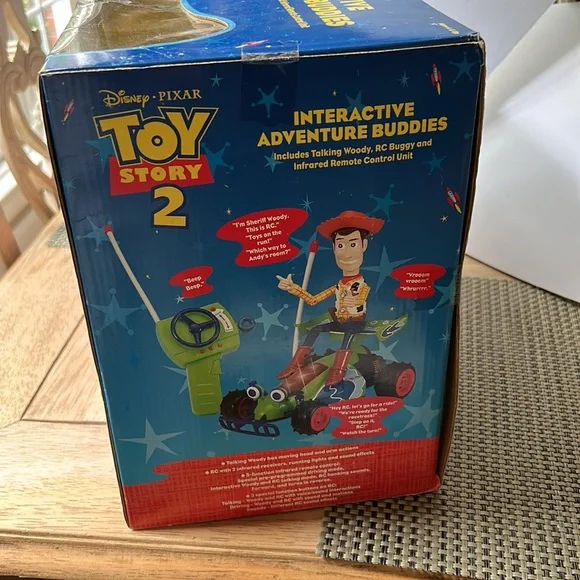 Vintage NEW! Toy Story 2 Interactive Adventure Buddies w/ RC Buggy 